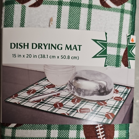 Other - Nwt Football Pattern Dish Drying Mat